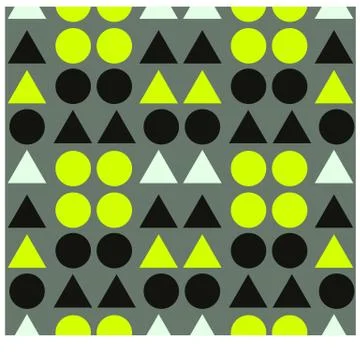 Geometric shapes seamless pattern Stock Illustration