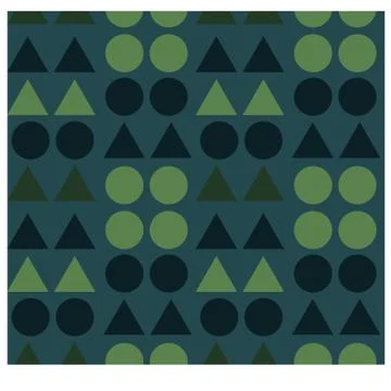 Geometric shapes seamless pattern Stock Illustration