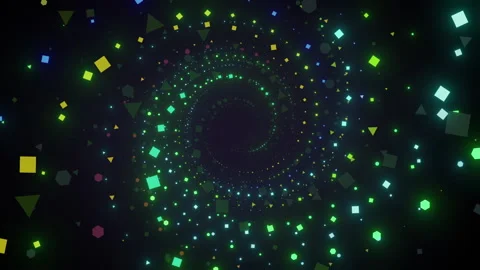 Geometric shapes spiral Stock-Footage 236389003