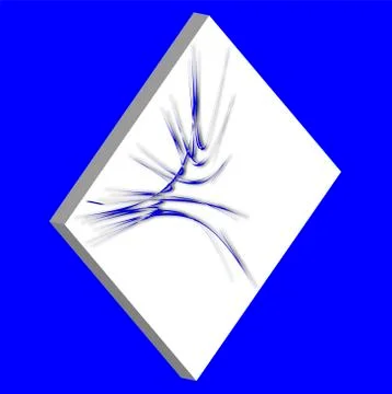 Geometric shapes square 3D. Vector Illustrazione stock