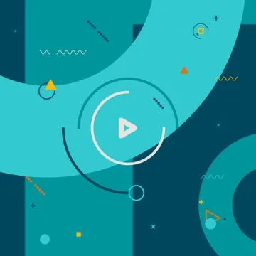 Geometric shapes in style motion design color background. Stock Illustration