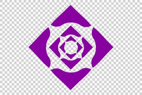 Geometric shapes on a transparent background. Illustrazione stock