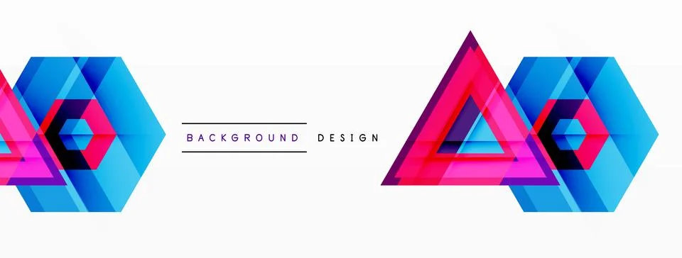Geometric shapes vector design with dynamic shadow effect features a captivating Illustrazione stock