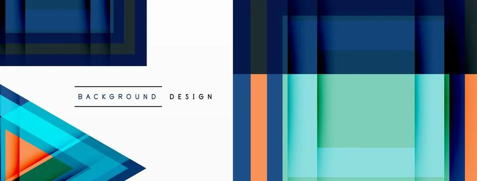 Geometric shapes vector design with dynamic shadow effect features a captivating Illustrazione stock