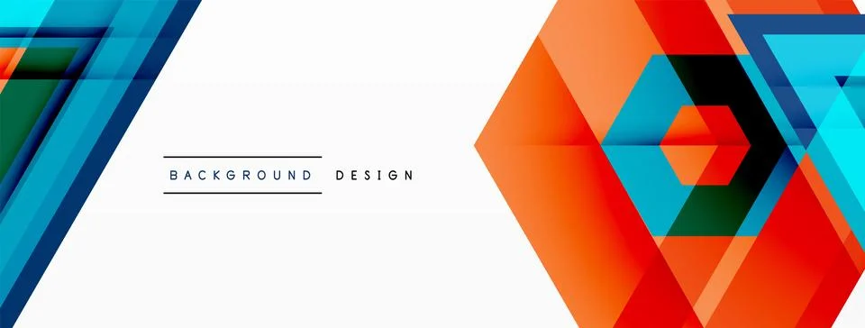 Geometric shapes vector design with dynamic shadow effect features a captivating Illustrazione stock