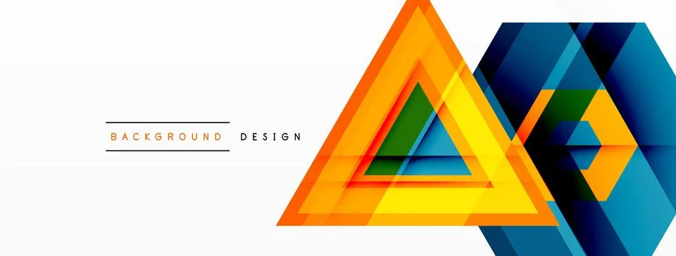 Geometric shapes vector design with dynamic shadow effect features a captivating Stock Illustration