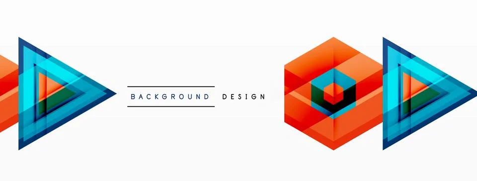 Geometric shapes vector design with dynamic shadow effect features a captivating 스톡 일러스트