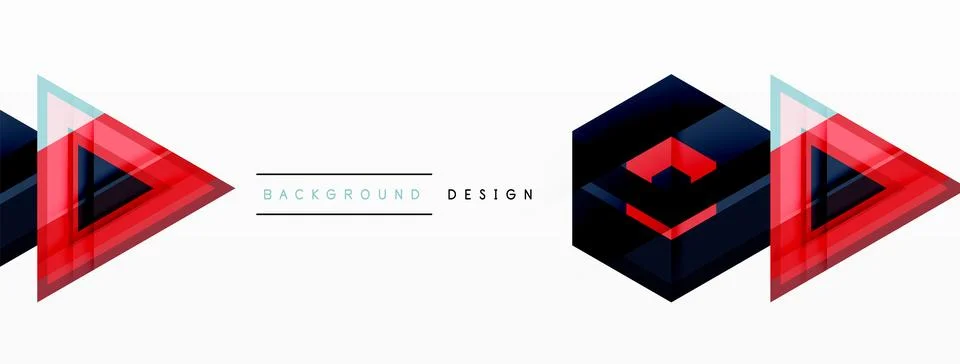 Geometric shapes vector design with dynamic shadow effect features a captivating Illustrazione stock