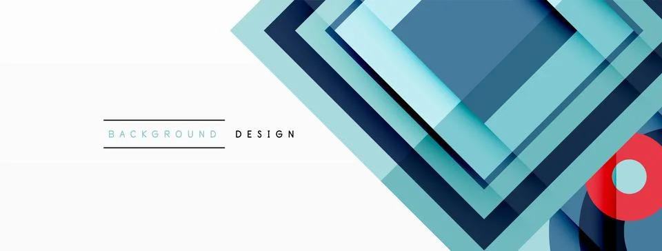 Geometric shapes vector design with dynamic shadow effect features a captivating Illustrazione stock