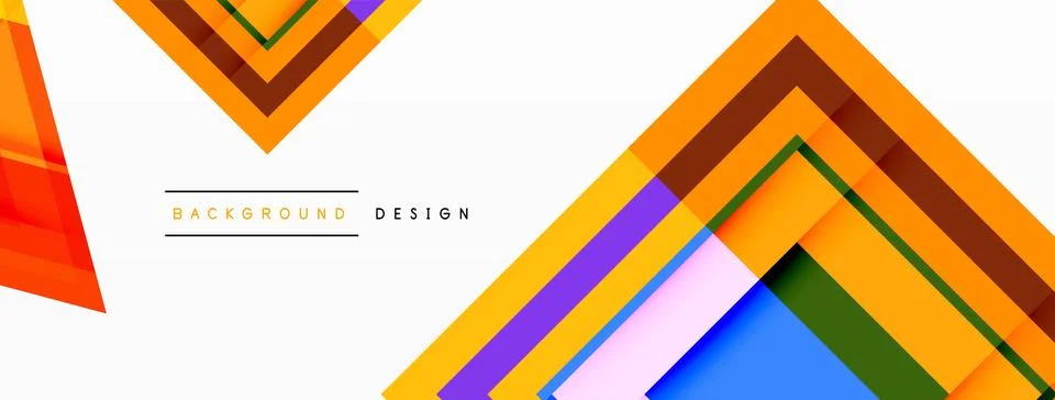 Geometric shapes vector design with dynamic shadow effect features a captivating Stock Illustration