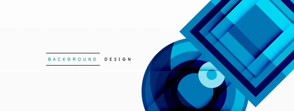 Geometric shapes vector design with dynamic shadow effect features a captivating Stock Illustration