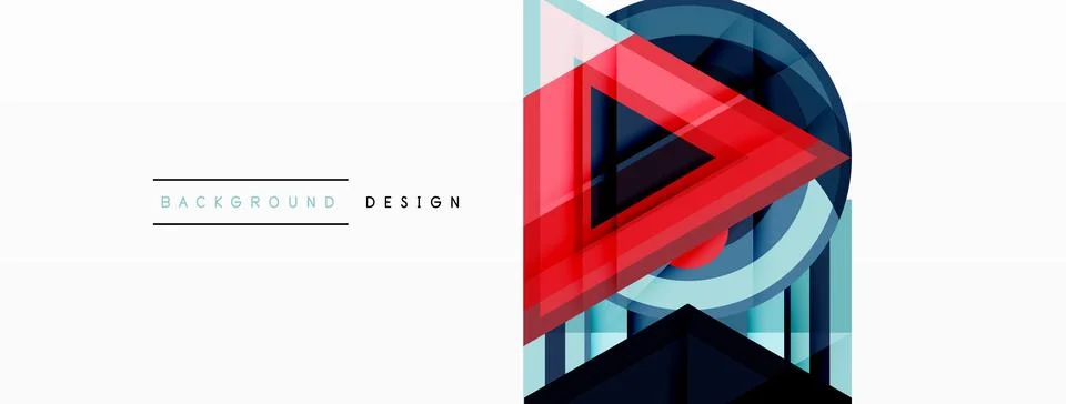 Geometric shapes vector design with dynamic shadow effect features a captivating Illustrazione stock
