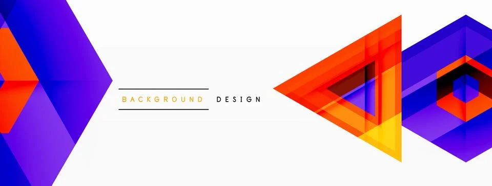 Geometric shapes vector design with dynamic shadow effect features a captivating Illustrazione stock