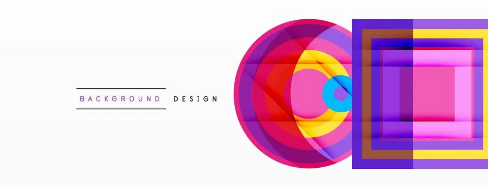 Geometric shapes vector design with dynamic shadow effect features a captivating Illustrazione stock