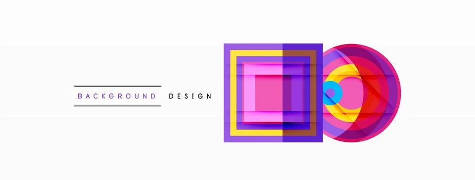 Geometric shapes vector design with dynamic shadow effect features a captivating Illustrazione stock