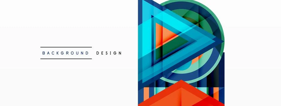Geometric shapes vector design with dynamic shadow effect features a captivating Illustrazione stock