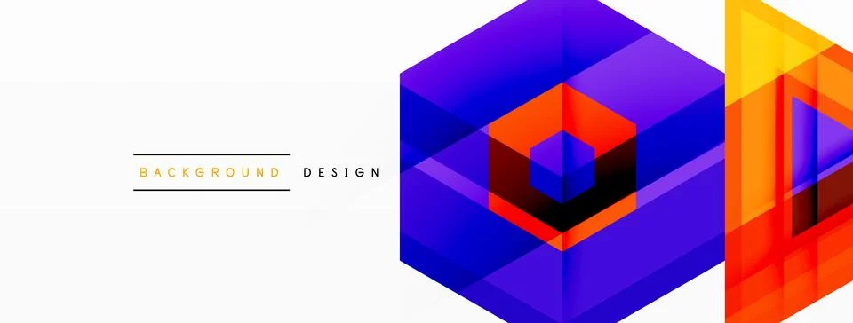Geometric shapes vector design with dynamic shadow effect features a captivating イラスト素材