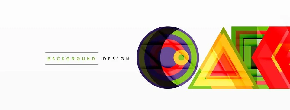 Geometric shapes vector design with dynamic shadow effect features a captivating Illustrazione stock