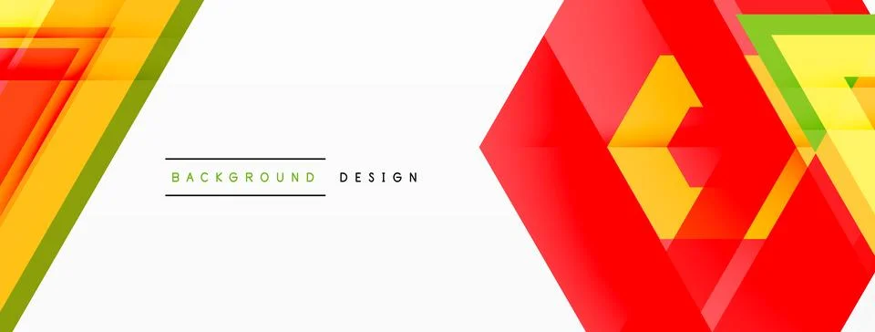 Geometric shapes vector design with dynamic shadow effect features a captivating Illustrazione stock