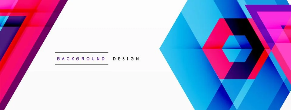Geometric shapes vector design with dynamic shadow effect features a captivating Illustrazione stock
