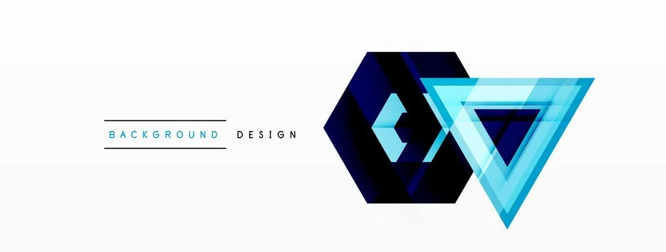 Geometric shapes vector design with dynamic shadow effect features a captivating Illustrazione stock