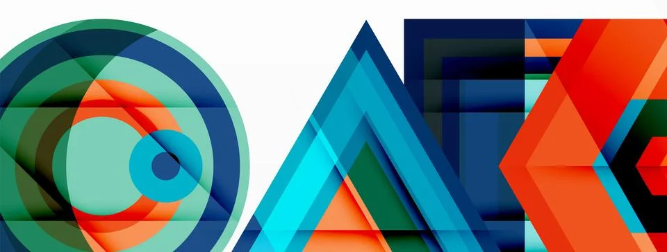 Geometric shapes vector design with dynamic shadow effect features a captivating イラスト素材