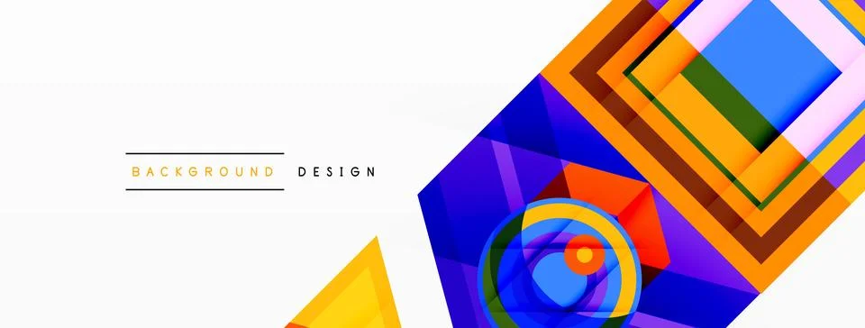 Geometric shapes vector design with dynamic shadow effect features a captivating 스톡 일러스트