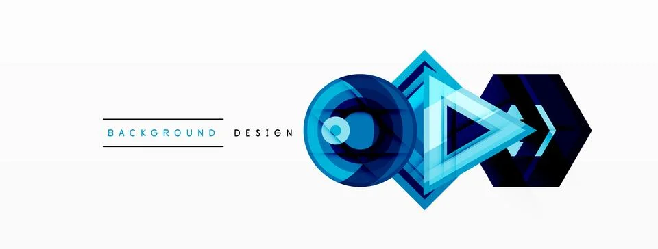 Geometric shapes vector design with dynamic shadow effect features a captivating 스톡 일러스트