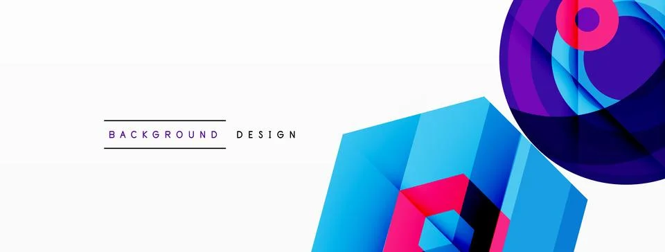 Geometric shapes vector design with dynamic shadow effect features a captivating イラスト素材