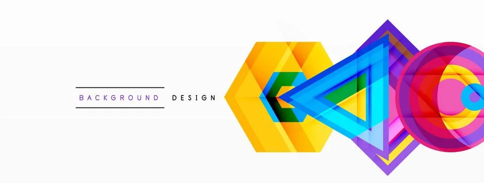 Geometric shapes vector design with dynamic shadow effect features a captivating 스톡 일러스트