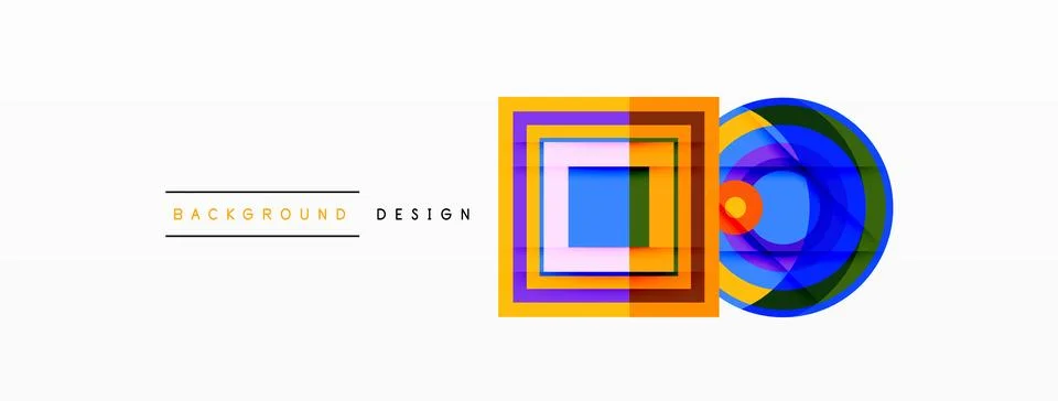 Geometric shapes vector design with dynamic shadow effect features a captivating 스톡 일러스트