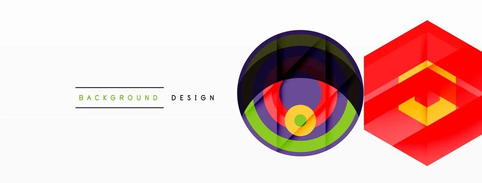 Geometric shapes vector design with dynamic shadow effect features a captivating イラスト素材