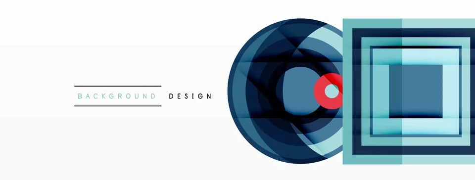 Geometric shapes vector design with dynamic shadow effect features a captivating Stock Illustration
