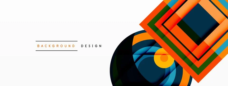 Geometric shapes vector design with dynamic shadow effect features a captivating 스톡 일러스트