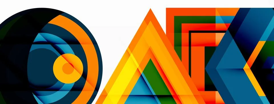 Geometric shapes vector design with dynamic shadow effect features a captivating イラスト素材