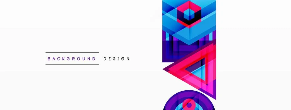 Geometric shapes vector design with dynamic shadow effect features a captivating イラスト素材