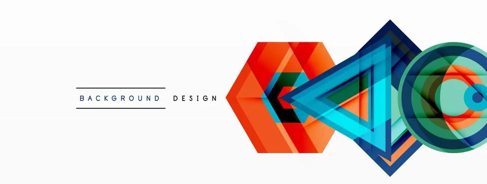 Geometric shapes vector design with dynamic shadow effect features a captivating イラスト素材