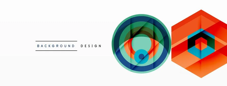 Geometric shapes vector design with dynamic shadow effect features a captivating イラスト素材
