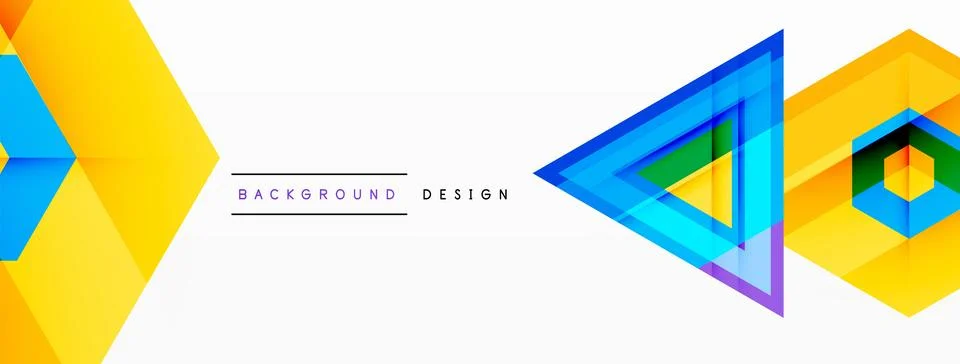 Geometric shapes vector design with dynamic shadow effect features a captivating Illustrazione stock