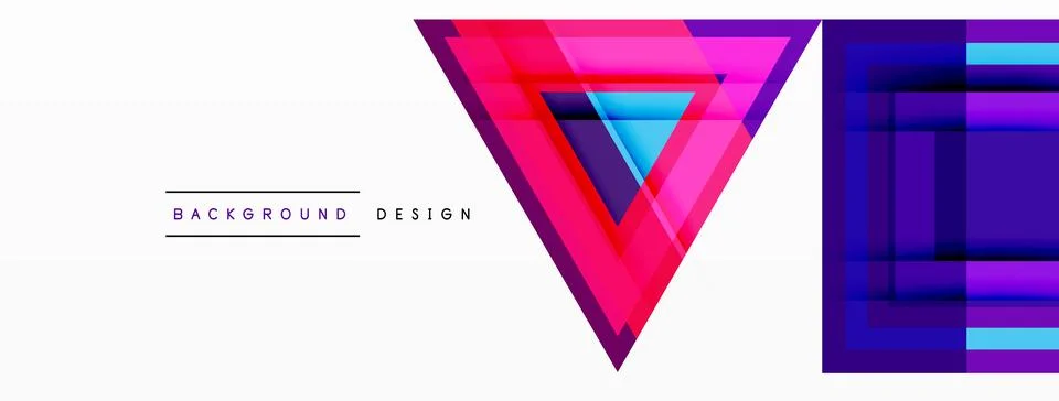 Geometric shapes vector design with dynamic shadow effect features a captivating Stock Illustration