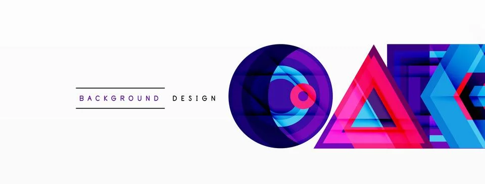 Geometric shapes vector design with dynamic shadow effect features a captivating Stock Illustration