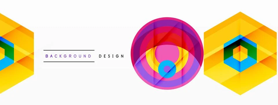 Geometric shapes vector design with dynamic shadow effect features a captivating 스톡 일러스트