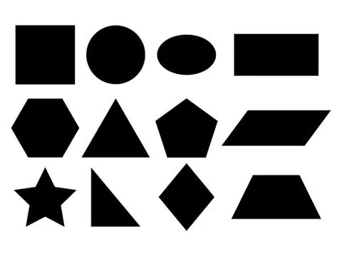 Geometric shapes vector Stock Illustration