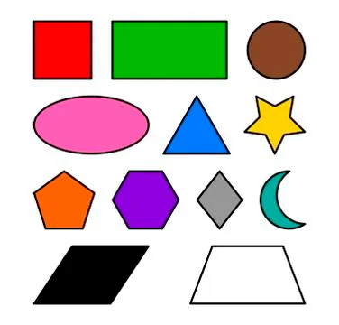 Geometric shapes vector symbol icon design. 库存插图