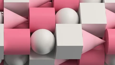 Geometric Shapes Vertical Motion 93 4K Stock Footage 263310242