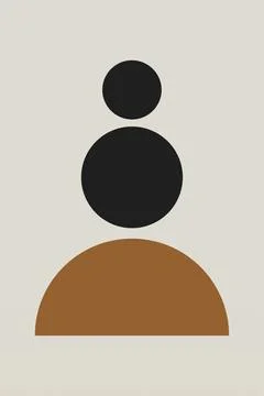 Geometric Shapes Wall Decor Stock Illustration