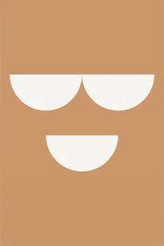 Geometric Shapes Wall Decor Stock Illustration