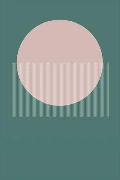 Geometric Shapes Wall Decor Stock Illustration