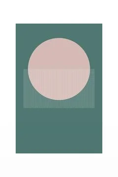 Geometric Shapes Wall Decor Stock Illustration