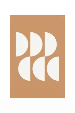 Geometric Shapes Wall Decor Stock Illustration